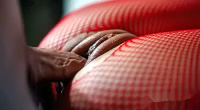 Крупным планом киска - видно в мельчайших подробностях, как хуй входит внутрь